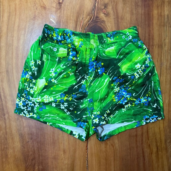 Pomare Other - Vintage 60s 70s Pomare Mens Shorts Large Medium Barkcloth Hawaiian A3-13